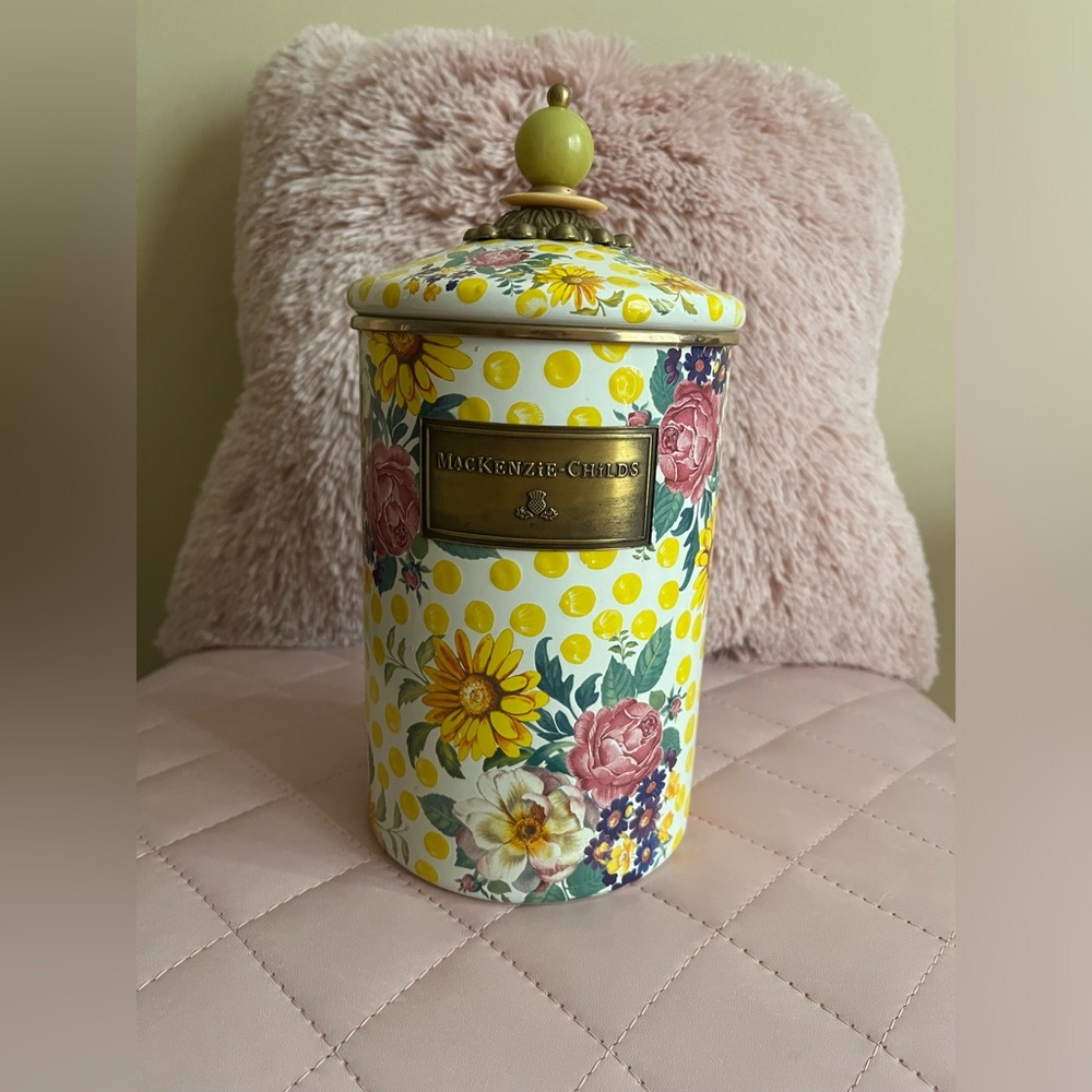 Mackenzie-Childs Retired NWT Buttercup Canister Set Small,Medium,Large 💕 - Picture 6 of 10